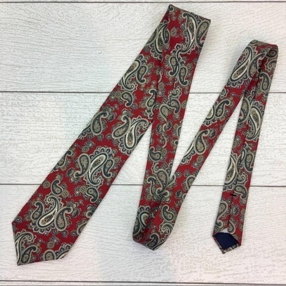 Liberty of London Paisley Silk Tie - Picture 4 of 5
